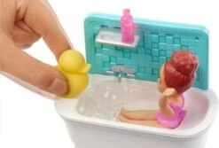 Barbie Skipper Babysitter Puppe (brünett), Spielset Mit Baby-Puppe & Badewanne -Spielzeugladen 10420590 04