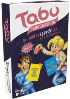 Hasbro Gaming Tabu Familien-Edition, Brettspiel Ab 8 Jahren