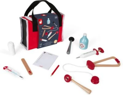 Janod Doktortasche (inkl. 10 Teile Zubehör) 4 Janod Doktortasche (inkl. 10 Teile Zubehör) – Bild 4