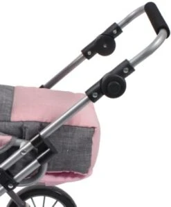 CHIC 2000 Kombi-Puppenwagen LENI, Melange Grau-rosa -Spielzeugladen 13015548 05
