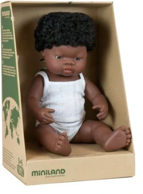 Miniland Babypuppe Junge, Schwarzhaarig, 38 Cm 2 Miniland Babypuppe Junge, Schwarzhaarig, 38 Cm – Bild 2