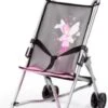 BAYER Puppen-Buggy, Rosa/grau