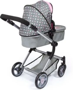 BAYER Kombi-Puppenwagen Vario, Rosa/grau -Spielzeugladen 13545883 03