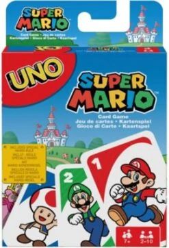 Mattel Games UNO Super Mario, Kartenspiel, Gesellschaftsspiel, Familienspiel