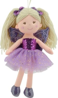 Sweety-Toys Sweety Toys 11766 Stoffpuppe Fee Plüschtier Prinzessin 30 Cm Lila