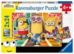 Ravensburger Puzzle Die Minions In Aktion, 2x24 Teile