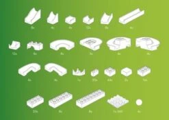 Hubelino Kugelbahn: 213- Teiliger Maxi Baukasten 10 Hubelino Kugelbahn: 213- Teiliger Maxi Baukasten -Spielzeugladen 14896009 05