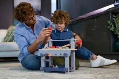 EverEarth Werkbank Mit Zubehör, Pastell 3 EverEarth Werkbank Mit Zubehör, Pastell – Bild 3