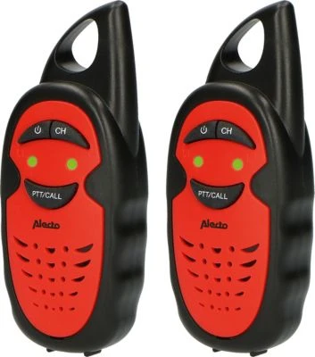 Alecto FR-05RD - Walkie Talkie Set Für Kinder - Reichweite Von Bis Zu 3 Kilometern, Schwarz/rot 1 Alecto FR-05RD - Walkie Talkie Set Für Kinder - Reichweite Von Bis Zu 3 Kilometern, Schwarz/rot