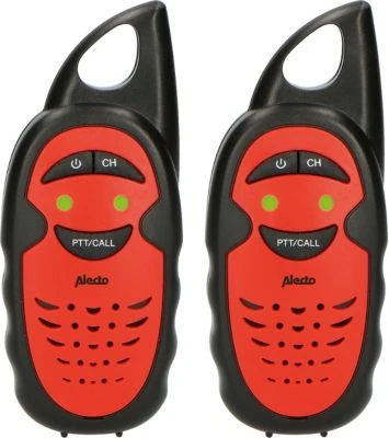 Alecto FR-05RD - Walkie Talkie Set Für Kinder - Reichweite Von Bis Zu 3 Kilometern, Schwarz/rot 2 Alecto FR-05RD - Walkie Talkie Set Für Kinder - Reichweite Von Bis Zu 3 Kilometern, Schwarz/rot – Bild 2