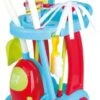 Playgo Kinder Besenwagen (7 Tlg.) & Staubsauger Haushaltsgerät