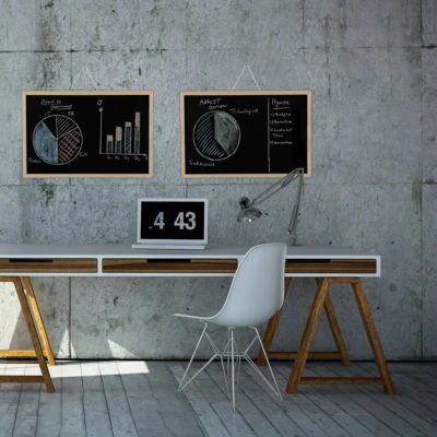 Relaxdays 10 X Kreidetafel Mit Holzrahmen 40x60 Cm 2 Relaxdays 10 X Kreidetafel Mit Holzrahmen 40x60 Cm – Bild 2