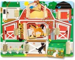 Melissa & Doug Magnetischer Bauernhof Aus Holz Zum Versteckspielen