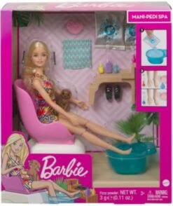 Barbie Mani-Pedi Puppe (blond) Spielset, Anziehpuppe, Nagelstudio Mit Zubehör -Spielzeugladen 15862588 06