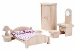 PLANTOYS Puppenhaus Schlafzimmer Classic Puppenhauszubehör