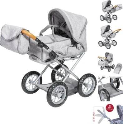 KNORRTOYS.COM Kombi-Puppenwagen Ruby - Stone Brown 1 KNORRTOYS.COM Kombi-Puppenwagen Ruby - Stone Brown