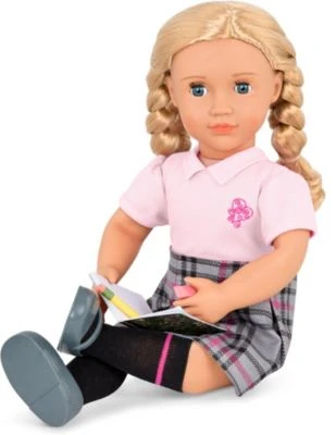 Our Generation Deluxe Puppe Hally 46 Cm In Schuluniform 5 Our Generation Deluxe Puppe Hally 46 Cm In Schuluniform – Bild 5
