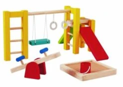 PLANTOYS Puppenhaus Spielplatz Puppenhauszubehör