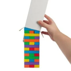 Relaxdays Holz Wackelturm Bunt -Spielzeugladen 16428713 06