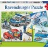 Ravensburger 3er Set Puzzle, Je 49 Teile, 21x21 Cm, Polizeieinsatz
