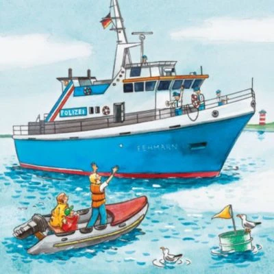 Ravensburger 3er Set Puzzle, Je 49 Teile, 21x21 Cm, Polizeieinsatz 4 Ravensburger 3er Set Puzzle, Je 49 Teile, 21x21 Cm, Polizeieinsatz – Bild 4