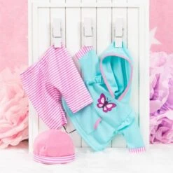 BAYER Kleider Für Puppen 33-38 Cm: 3-tlg. Set - Hose, Oberteil, Mütze, Türkis/rosa 9 BAYER Kleider Für Puppen 33-38 Cm: 3-tlg. Set - Hose, Oberteil, Mütze, Türkis/rosa -Spielzeugladen 16933542 05