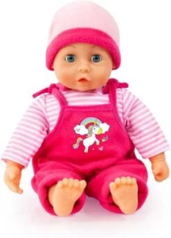 BAYER Kleider Für Puppen 33-38 Cm: 4-tlg. Set - Latzhose, Oberteil, Mütze, Kleid, Rosa/pink -Spielzeugladen 16933593 03