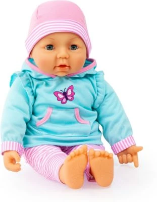 BAYER Kleider Für Puppen 40-46 Cm: 3-tlg. - Hose, Oberteil, Mütze, Türkis/rosa 3 BAYER Kleider Für Puppen 40-46 Cm: 3-tlg. - Hose, Oberteil, Mütze, Türkis/rosa – Bild 3