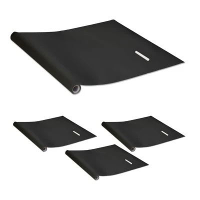 Relaxdays 4 X Tafelfolie Selbstklebend Schwarz 1 Relaxdays 4 X Tafelfolie Selbstklebend Schwarz