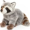UNI-TOYS® Waschbär, Sitzend - 25 Cm (Länge) - Plüsch-Bär, Waldtier - Plüschtier Kuscheltiere