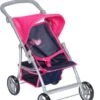 KNORRTOYS.COM Puppenbuggy Liba - Flying Hearts Blue Pink