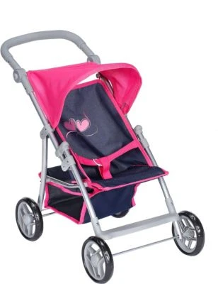 KNORRTOYS.COM Puppenbuggy Liba - Flying Hearts Blue Pink 1 KNORRTOYS.COM Puppenbuggy Liba - Flying Hearts Blue Pink
