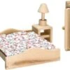 Beluga Puppenhausmöbel Aus Holz - Schlafzimmer