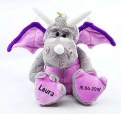 CreaDesign Kuscheltier Mit Namen Personalisiert Drache Ronaldo