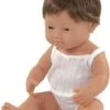 Miniland Babypuppe Junge, Down Syndrom, Braunhaarig, 38 Cm