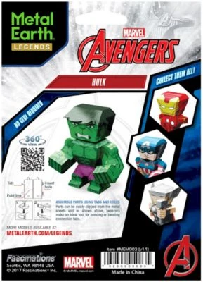 Metal Earth: Marvel Avengers Hulk Mini 4 Metal Earth: Marvel Avengers Hulk Mini – Bild 4