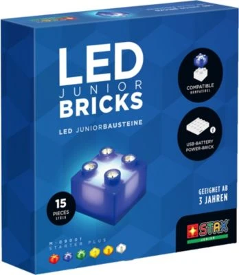 STAX Junior - Starter Plus LED-Bausteine - DUPLO®-kompatibel 1 STAX Junior - Starter Plus LED-Bausteine - DUPLO®-kompatibel