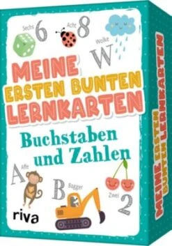 Riva Verlag Meine Ersten Bunten Lernkarten - Buchstaben Und Zahlen