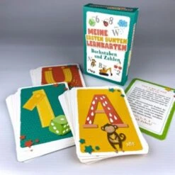 Riva Verlag Meine Ersten Bunten Lernkarten - Buchstaben Und Zahlen -Spielzeugladen 20935974 05