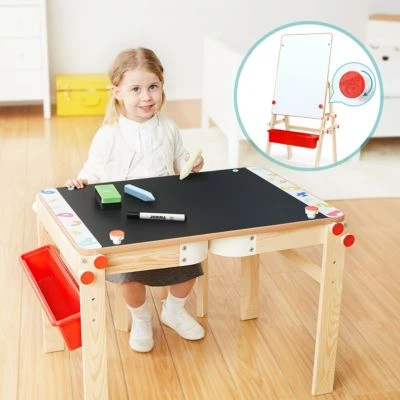 TOPBRIGHT 2 In 1 Tafel Und Maltisch 4 TOPBRIGHT 2 In 1 Tafel Und Maltisch – Bild 4