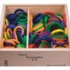 SINA®SPIELZEUG Holzspielzeug Fröbel Gabe 9-2 Ringe 46mm