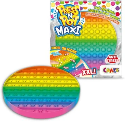 CRAZE Press'n Pop Fidget Anti-Stress - Maxi - Rund 1 CRAZE Press'n Pop Fidget Anti-Stress - Maxi - Rund