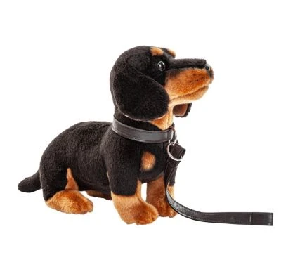 UNI-TOYS® Dackel Schwarz, Mit Leine - 27 Cm (Länge) - Plüsch-Hund - Plüschtier Kuscheltiere 1 UNI-TOYS® Dackel Schwarz, Mit Leine - 27 Cm (Länge) - Plüsch-Hund - Plüschtier Kuscheltiere