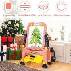 COSTWAY® Kindertafel Staffelei Standtafel Höhenverstellbar 8 COSTWAY® Kindertafel Staffelei Standtafel Höhenverstellbar -Spielzeugladen 21652724 03