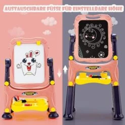 COSTWAY® Kindertafel Staffelei Standtafel Höhenverstellbar 9 COSTWAY® Kindertafel Staffelei Standtafel Höhenverstellbar -Spielzeugladen 21652724 04