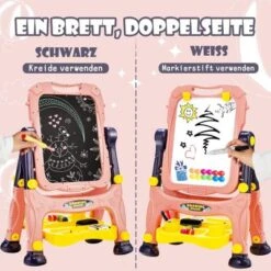 COSTWAY® Kindertafel Staffelei Standtafel Höhenverstellbar 10 COSTWAY® Kindertafel Staffelei Standtafel Höhenverstellbar -Spielzeugladen 21652724 05