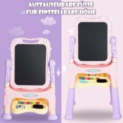 COSTWAY® Kindertafel Staffelei Standtafel Höhenverstellbar 9 COSTWAY® Kindertafel Staffelei Standtafel Höhenverstellbar -Spielzeugladen 21652733 04