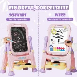 COSTWAY® Kindertafel Staffelei Standtafel Höhenverstellbar 10 COSTWAY® Kindertafel Staffelei Standtafel Höhenverstellbar -Spielzeugladen 21652733 05