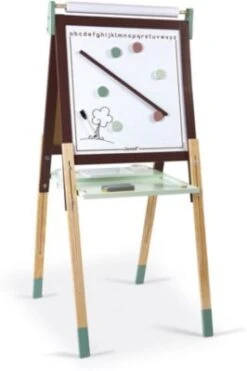 Janod Magnet- Und Kreidetafel Mit Zubehör, Braun/türkis