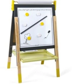 Janod Magnet- Und Kreidetafel Mit Zubehör, Gelb/grau 9 Janod Magnet- Und Kreidetafel Mit Zubehör, Gelb/grau -Spielzeugladen 21706406 04